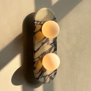 Alternative view of Elegance Modern Marmor Wandleuchte