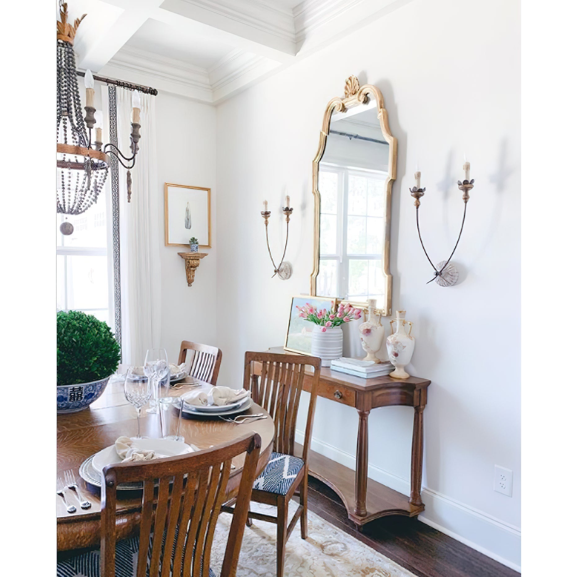 Vintage Industrie Holz Wandleuchte - Image 6