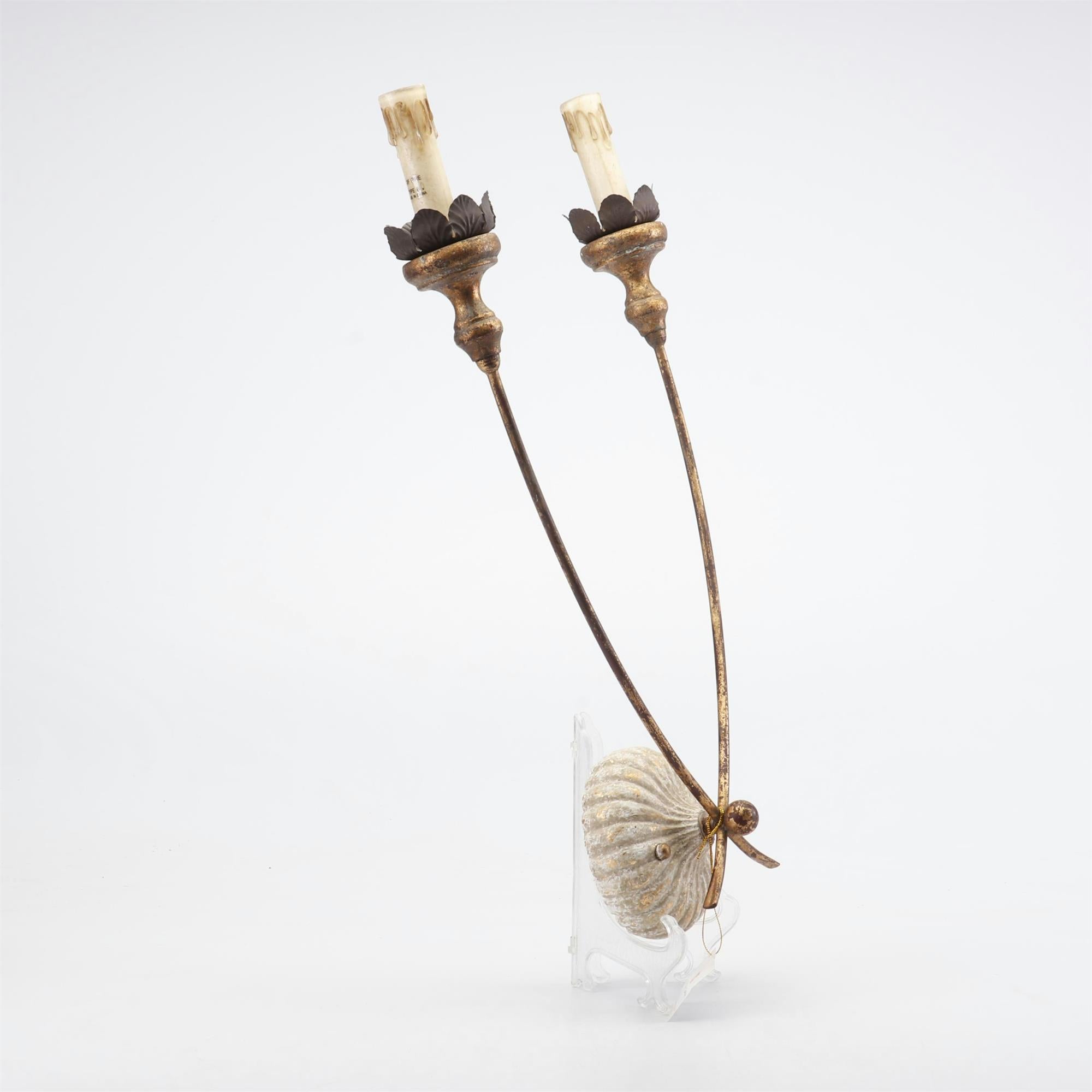 Vintage Industrie Holz Wandleuchte - Image 2