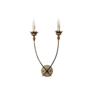 Vintage Industrie Holz Wandleuchte