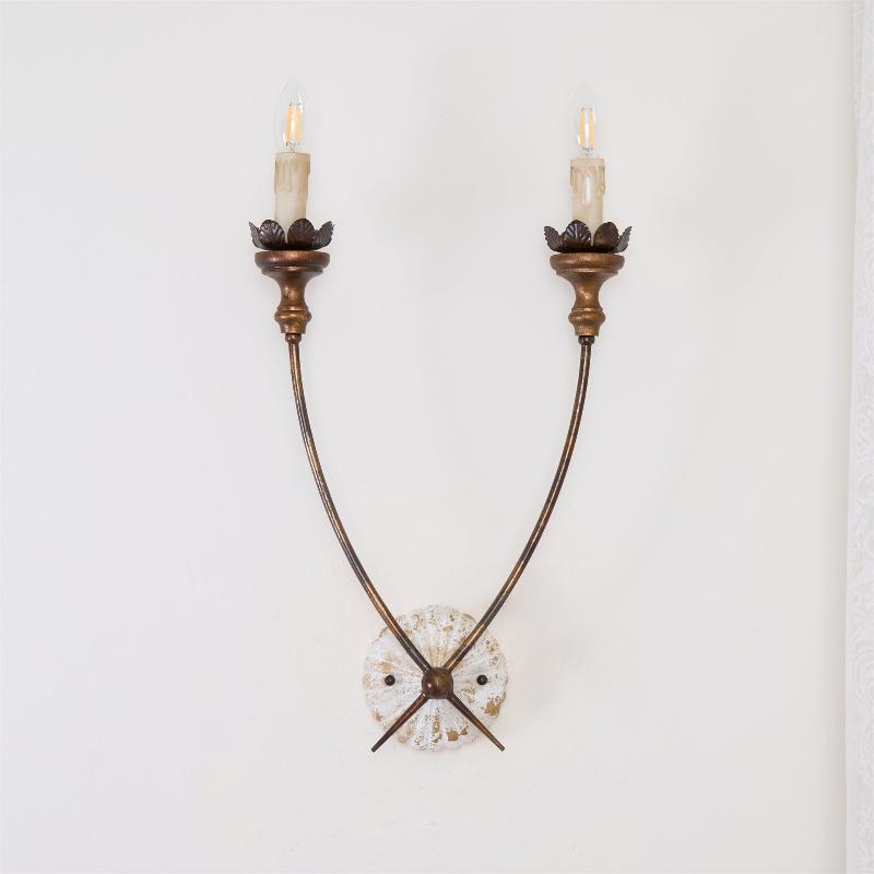 Vintage Industrie Holz Wandleuchte - Image 20