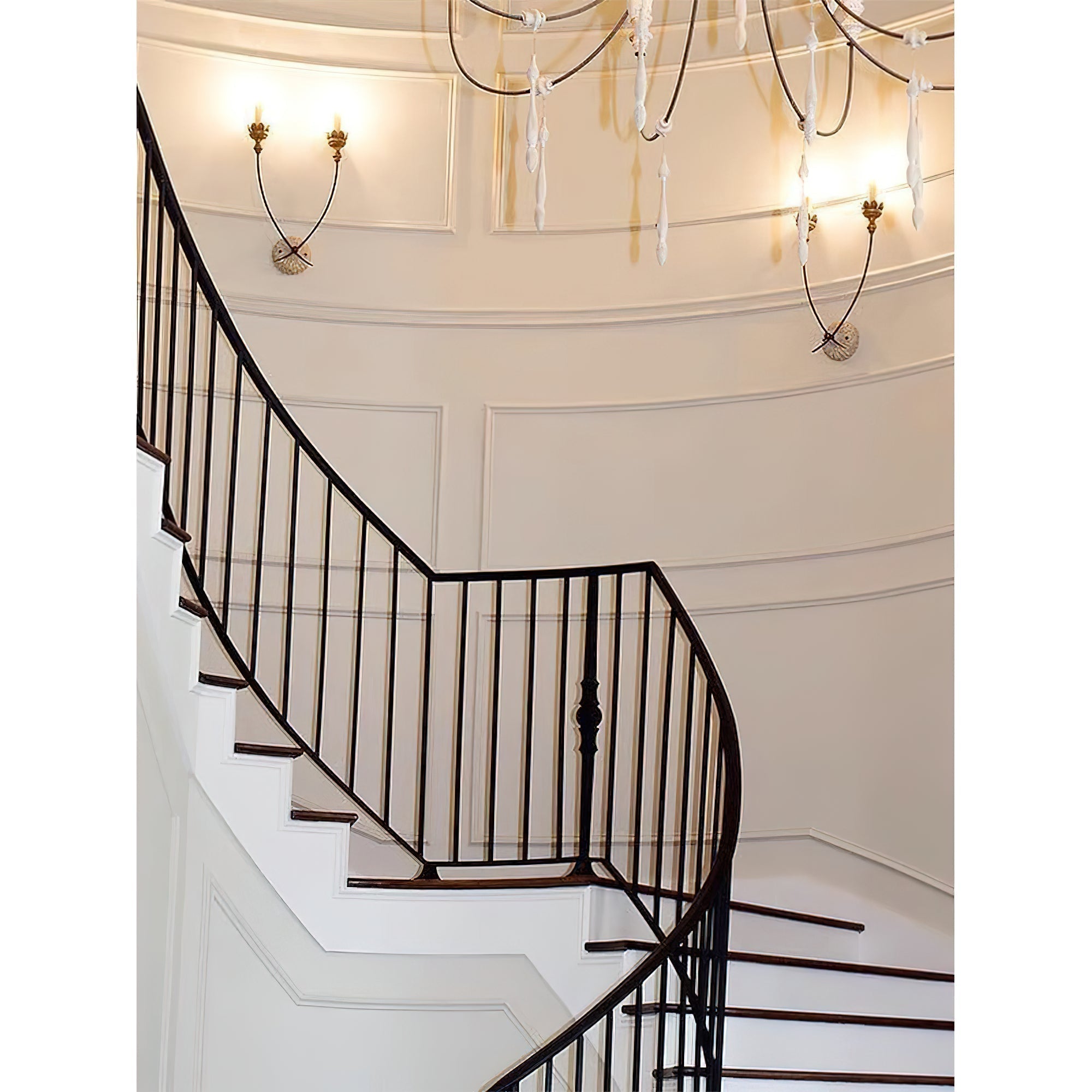 Vintage Industrie Holz Wandleuchte - Image 4