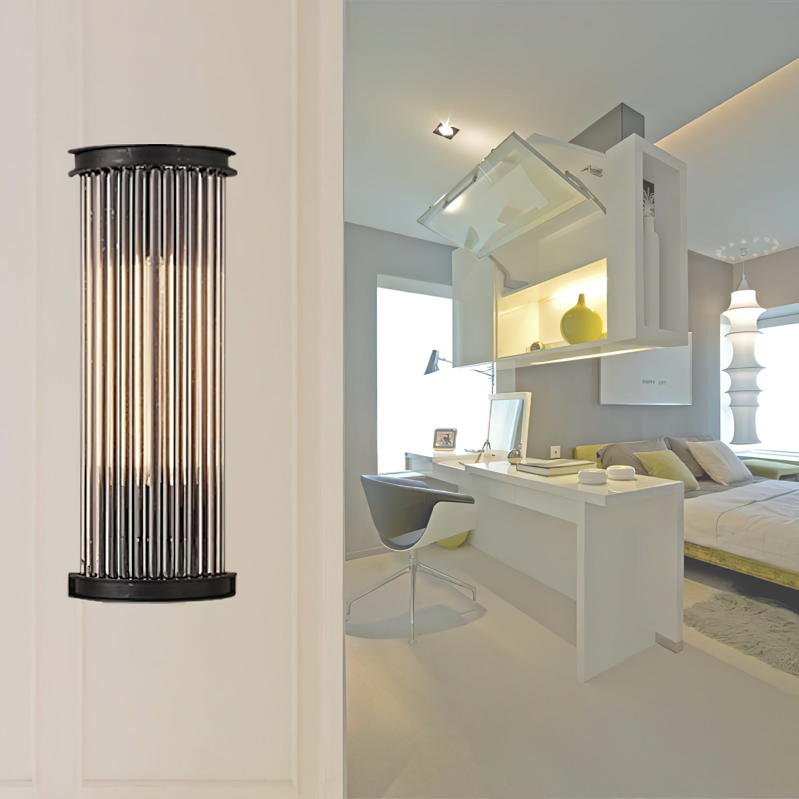 Wandleuchte Kristall Vintage Industrial - Image 11