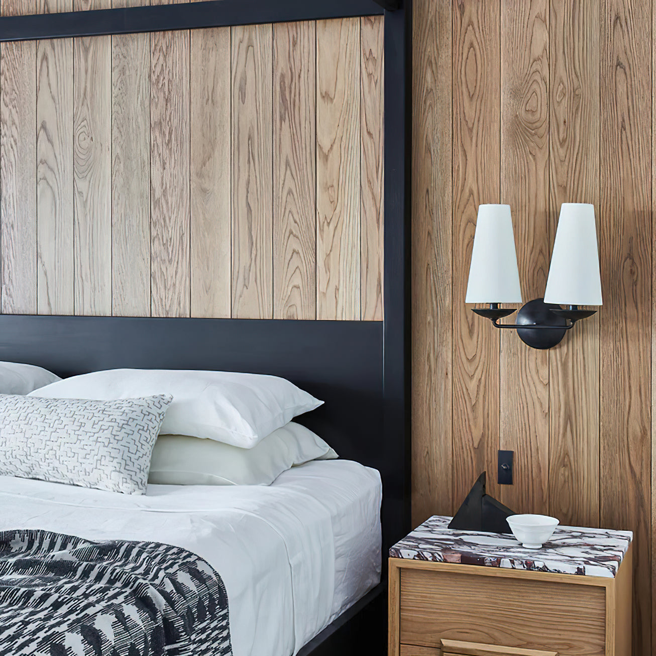 Wandleuchte Messing Stoff Modern Minimalistisch - Image 2