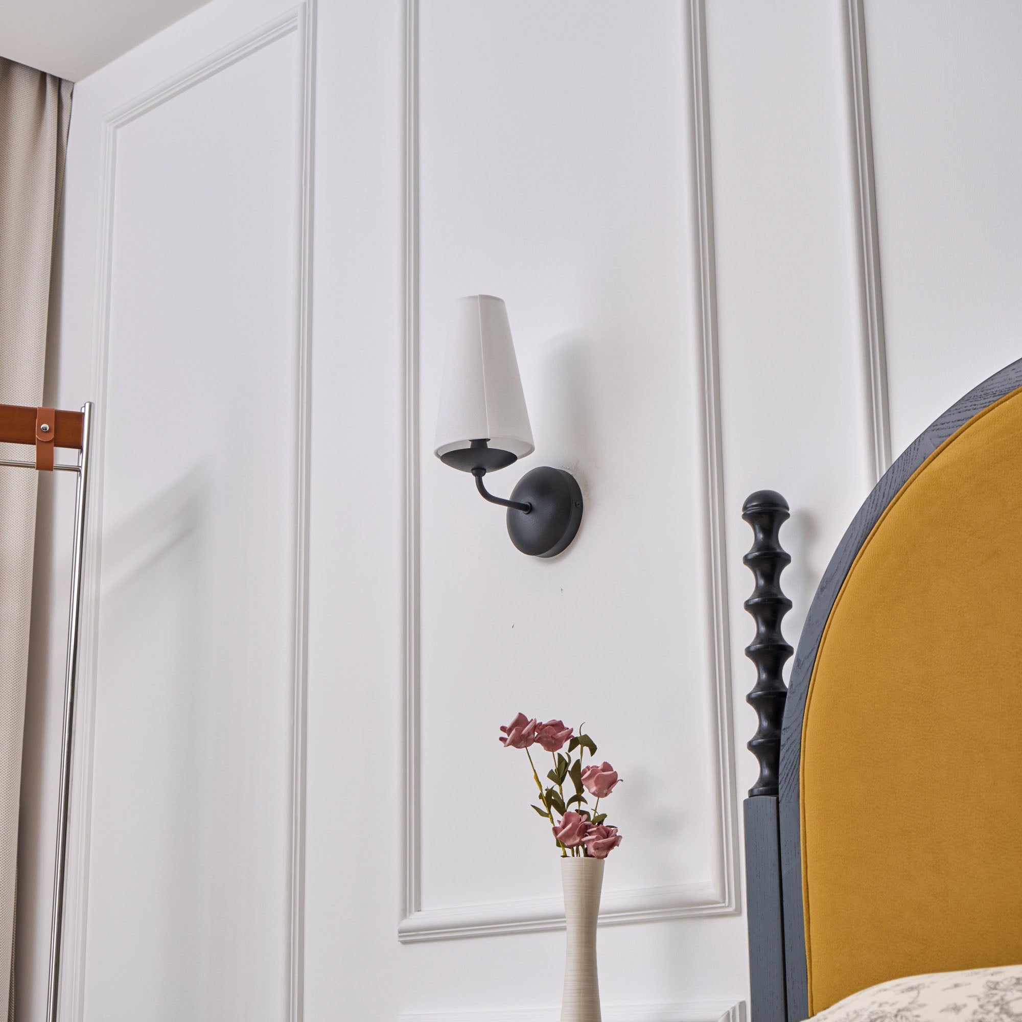 Wandleuchte Messing Stoff Modern Minimalistisch - Image 6