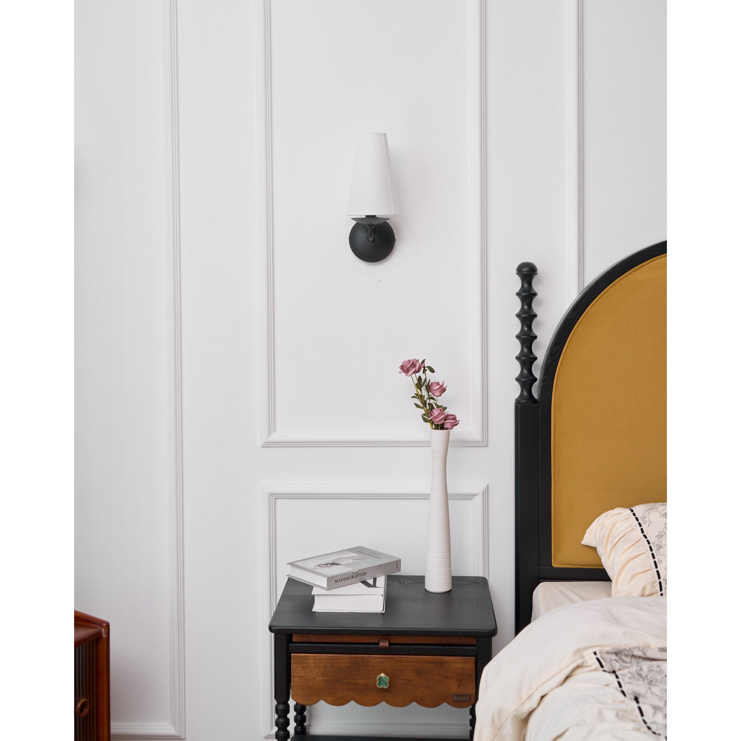 Wandleuchte Messing Stoff Modern Minimalistisch - Image 16