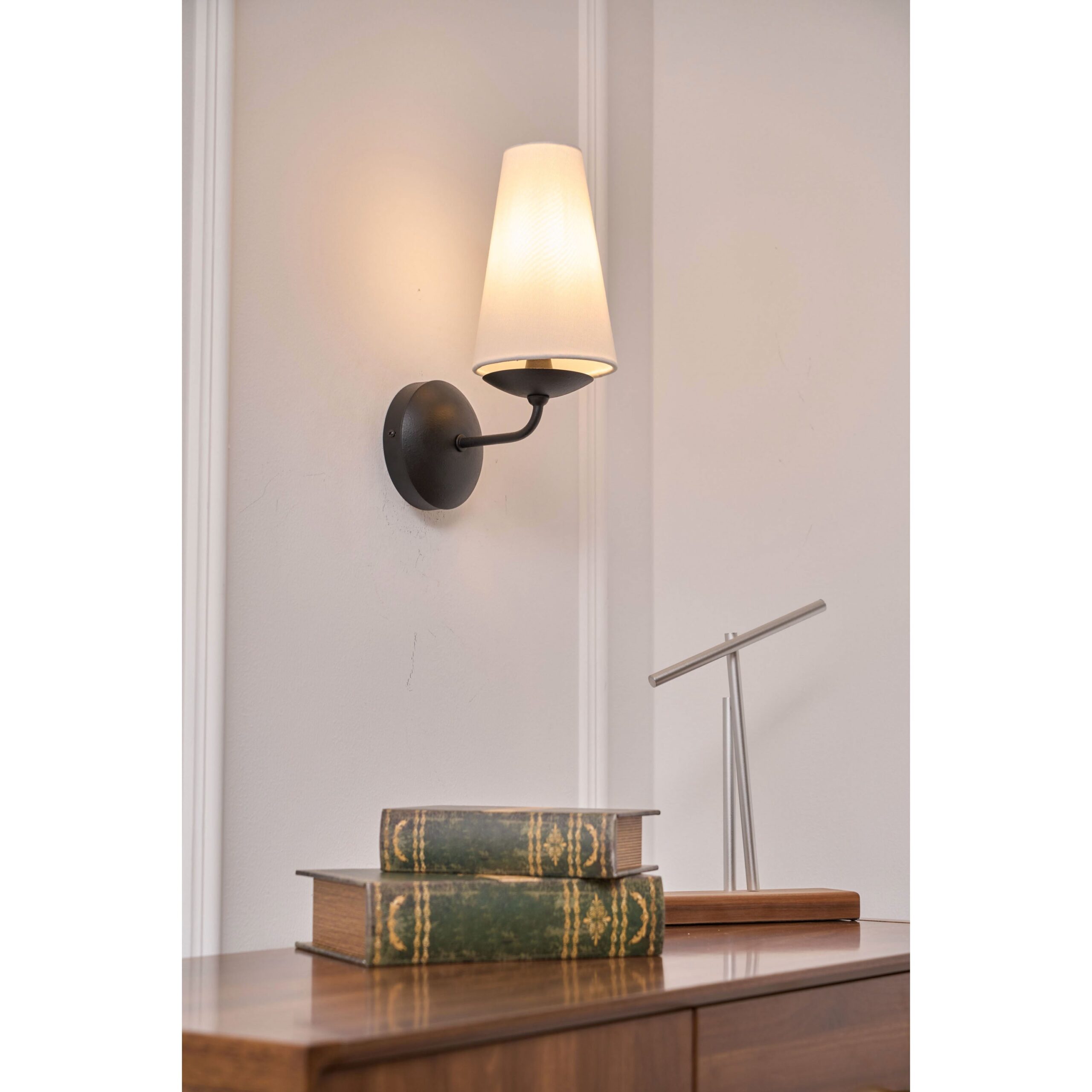 Wandleuchte Messing Stoff Modern Minimalistisch - Image 13