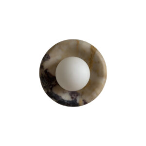 Beige Glas Marmor Wandleuchte