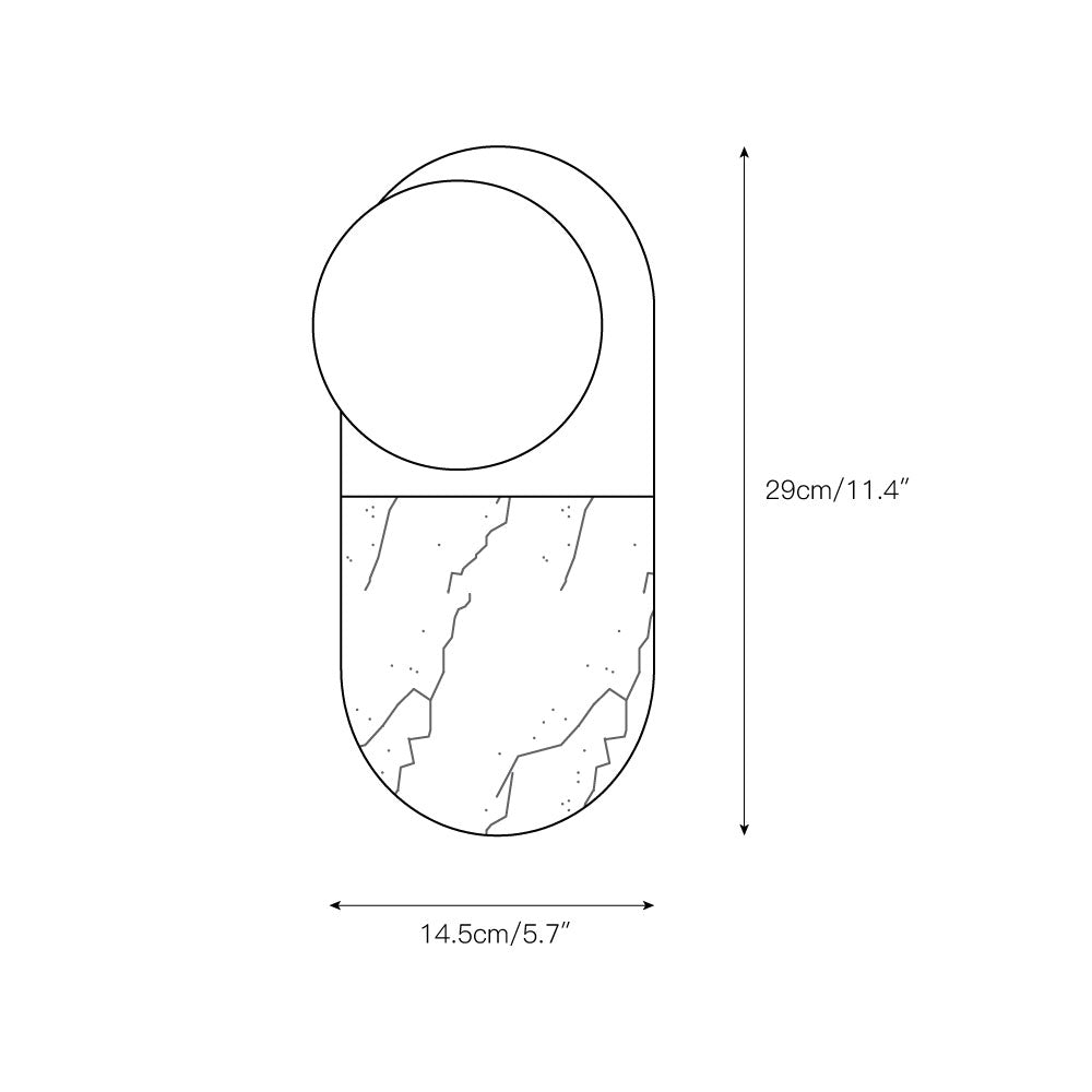 Marmor Wandleuchte - Image 3