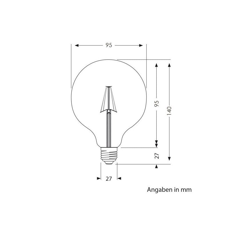 E27 LED Leuchtmittel GLOBE MATT- dimmbar, 1521 Lumen (Stehleuchten) - Image 3